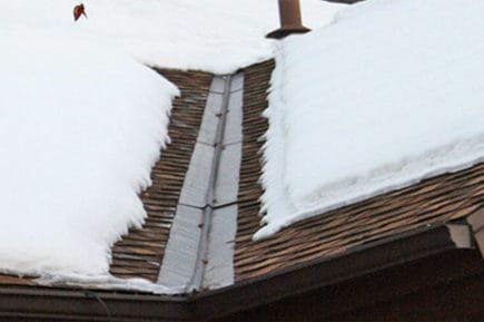 Ice Dams in roof valley